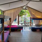 camp tent inside